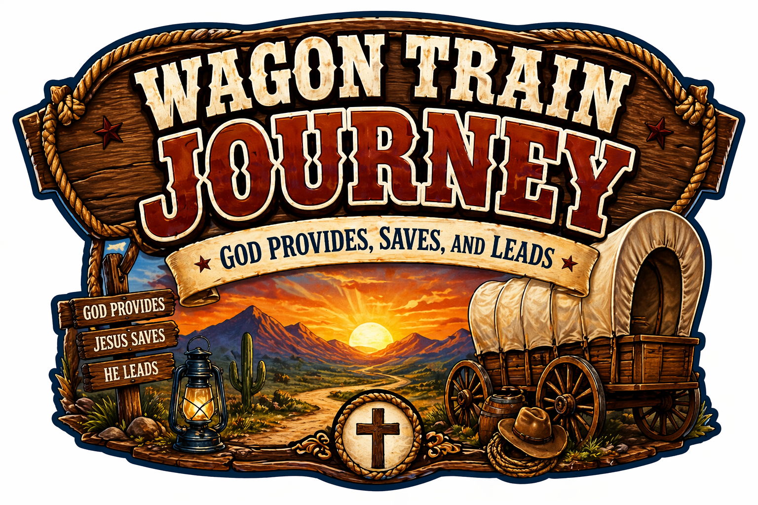 VBS Wagon Train Journey Logo